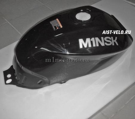 Бак топливный цвет черный с логотипом M1NSK на обеих сторонах